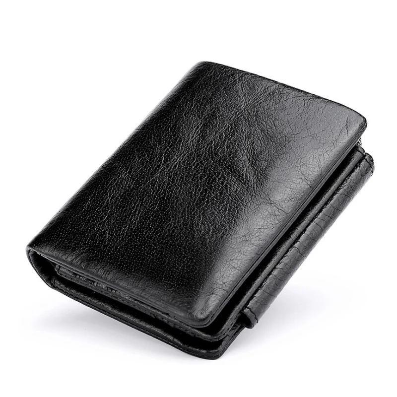 

Man genuine leather RFID Blocking large capacity travel wallet, Brown or as your requirements