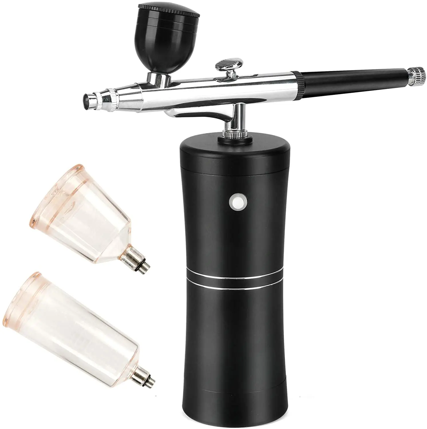 

Airbrush Kit Portable-Mini Airbrush Rechargeable Handheld Airbrush Set Use for Makeup Cake Decor Model Coloring Nail Art, Black