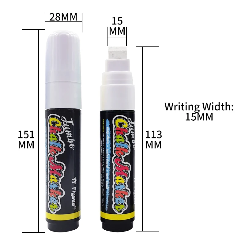 

2022 Fast Dry Liquid Chalk Marker Pen Customized Packing Accepted
