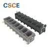 Unshielded RJ11 PCB Mount Connector 1 * 7 Port Right Angle With Hook 6P6C