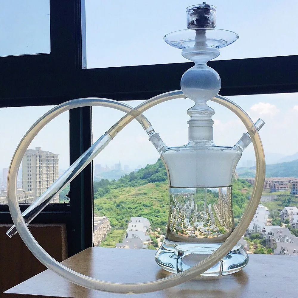 

Wholesale MODEL A-F-030212 BIGFHOOKAH 2 Hose glass hookah