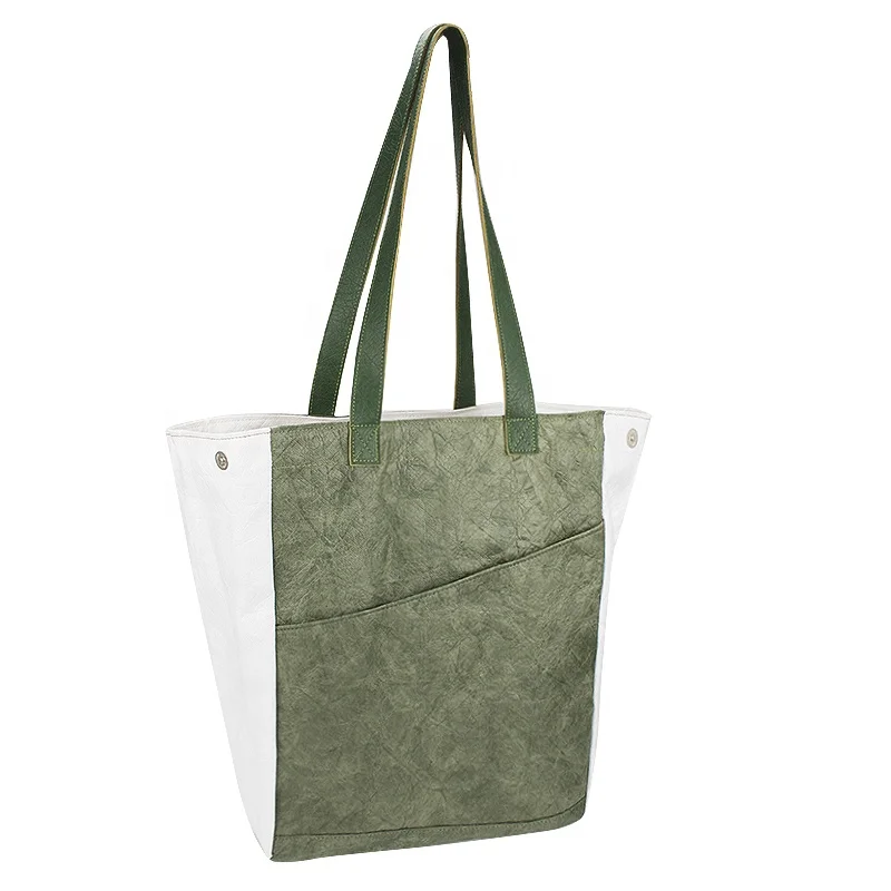 

Eco Friendly Waterproof Lady Paper Handbag Tyvek Tote Bag Shopping, Custom