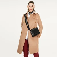 

New Fashion Sheep Long Trench Wool Cashmere Ladies Winter Coat Wool Coat