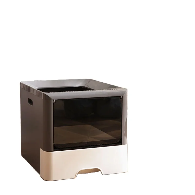 

Factory Direct Sale Wholesale Plastic Dismountable Automatic Cat Litter Box, Multi color