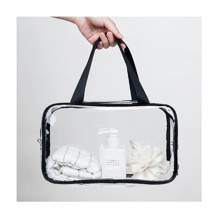 

Waterproof Transparent PVC Bath Cosmetic Bag Women Make Up Case Travel Zipper Makeup Beauty Wash Organizer Toiletry Storage Kit, Customized