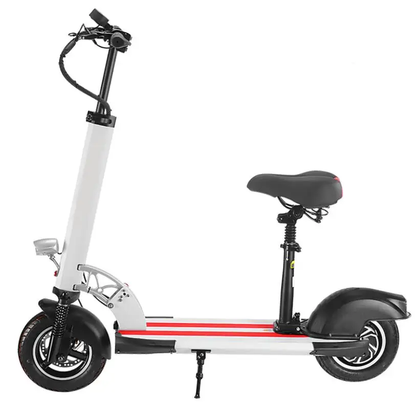 

China Hot Wholesale10 Inch 500W Electric Scooter Wide Wheel With Seat For Adults