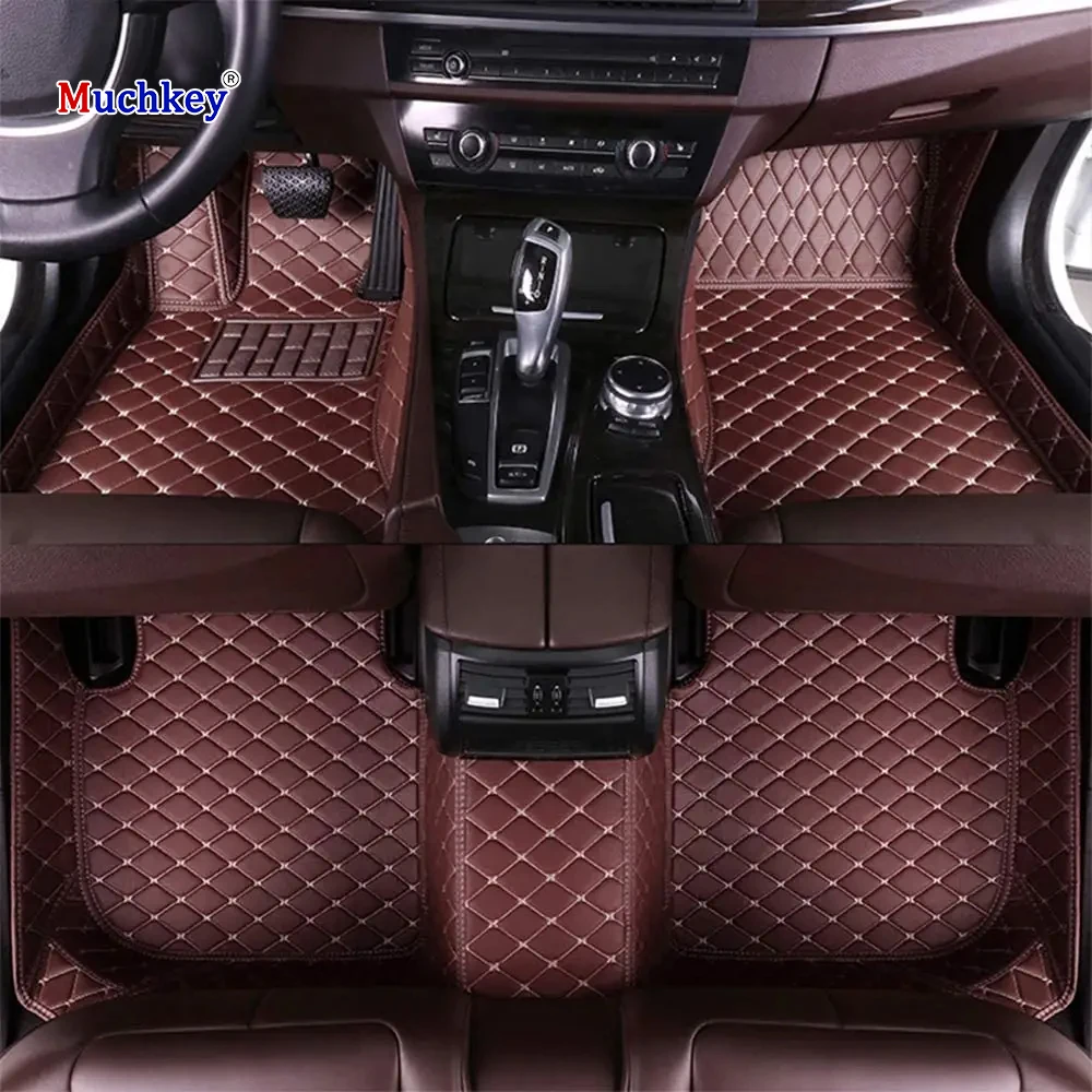 

Muchkey Non Slip Foot Pads Automobile for Dodge RAM 2500 2011-2018 Luxury Leather Car Floor Mats