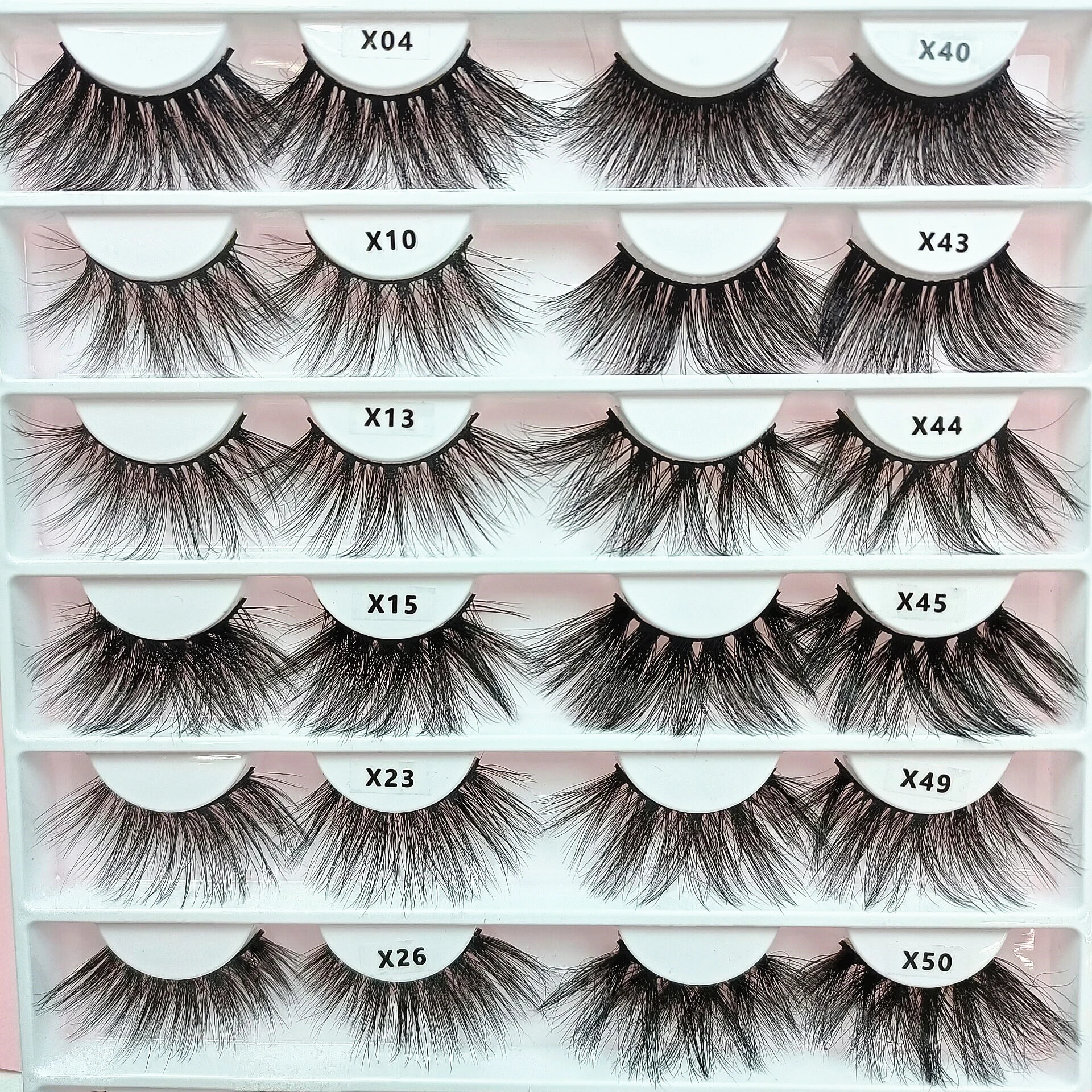 

Maynice big discount price $0.79 cruelty free 3d mink lashes 25mm lashes wholesale, Black