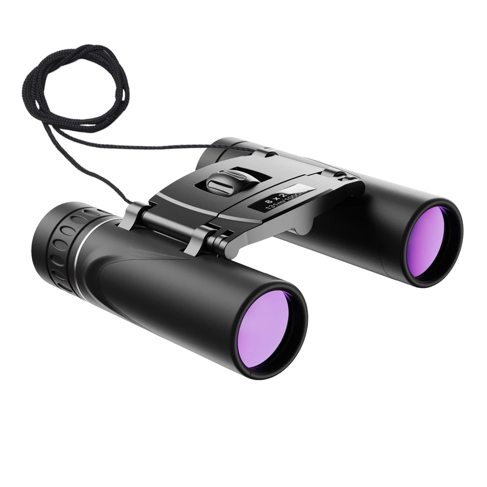 Amazon Best Selling 8x21 Small Binoculars Compact Lightweight Mini Pocket Folding Binoculars for Kids Adult