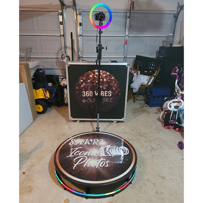 

360 degree photo booth alice tong full set peepoleck 360 photo booth machine 100cm belt drive furmores with flight