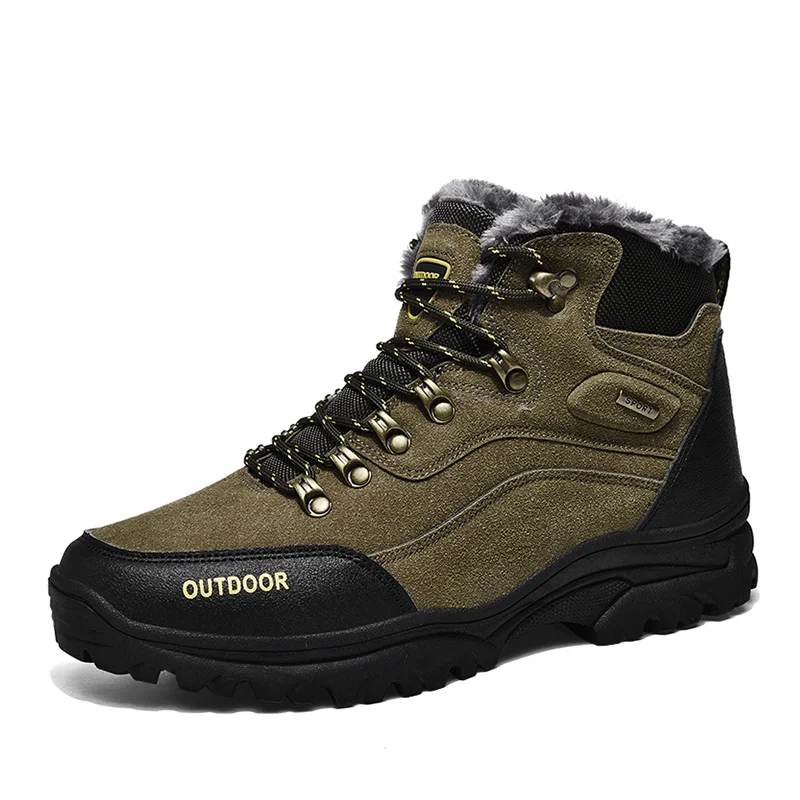 

Wholesale New Foreign Trade Large Size Leisure Snow Comfortable And Warm High-top Mens Hiking Shoes