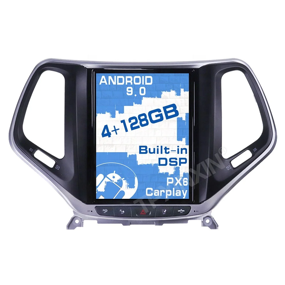 

Tesla Screen Android Radio For JEEP Cherokee 2014 - 2019 Car Multimedia PX6 GPS Navigation Stereo Player Head unit