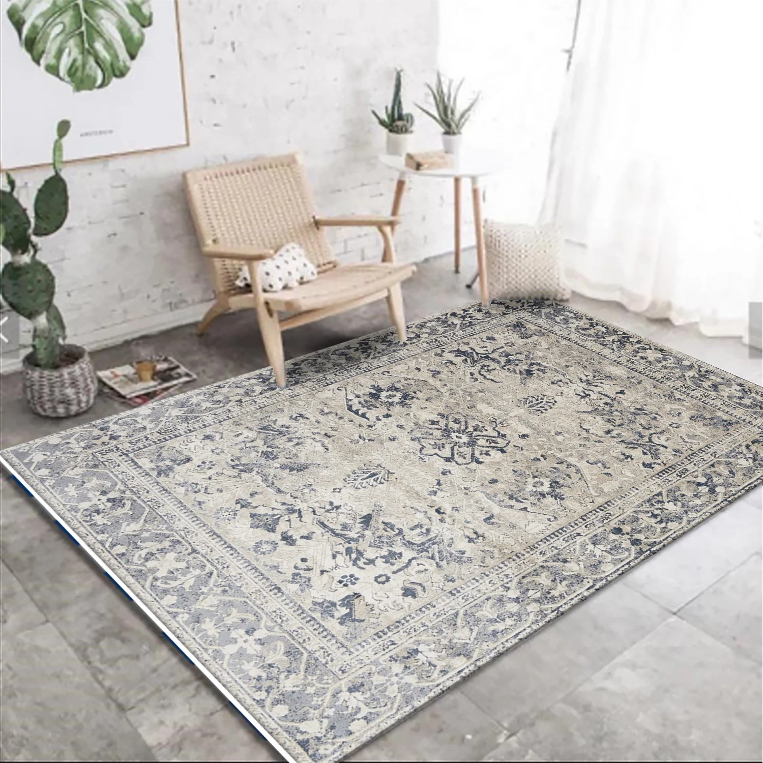 

High Quality 100% Polyester living room Karpet Bulu Area Rugs