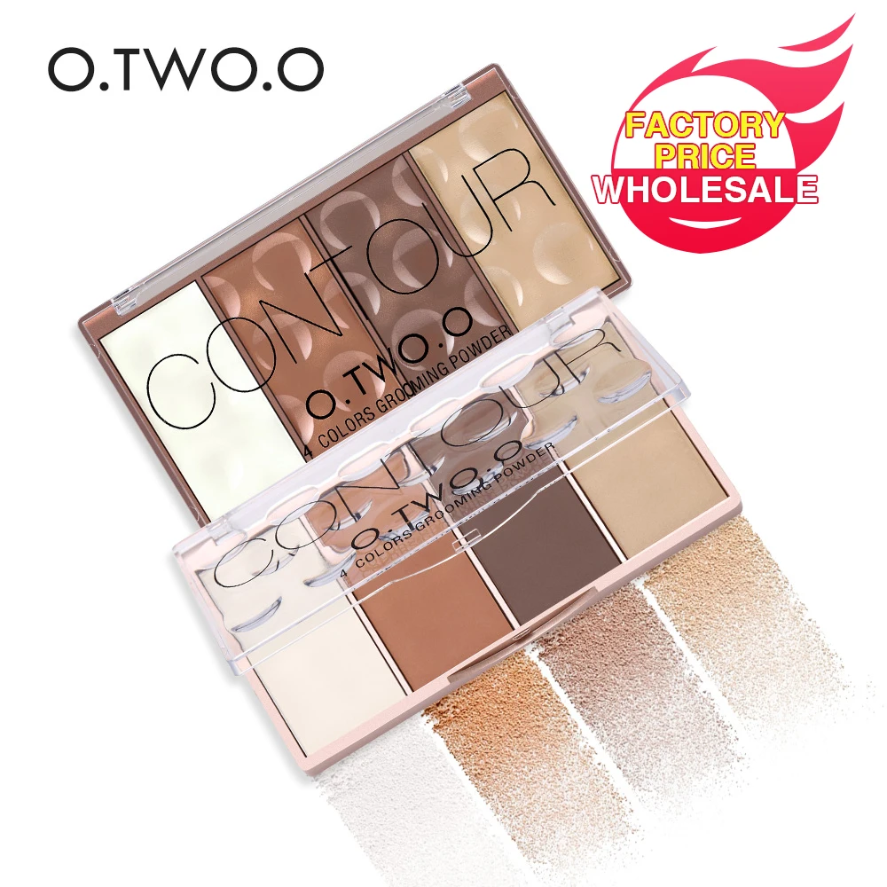 

O.TWO.O 4 Colors Face Make Up Powder Contour Bronzer Blush Palette