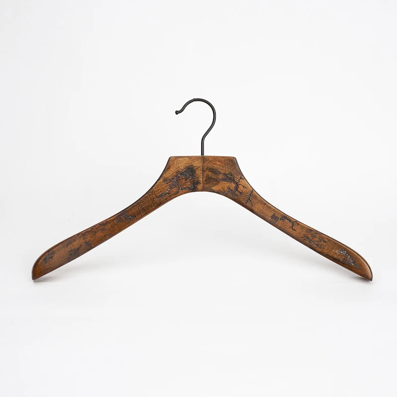 

Wholesale Good Quality Wooden Crack Fashion style hangers, Customized