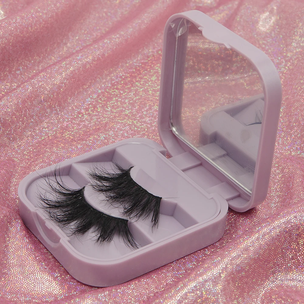 

Factory wholesale price luxury real siberian mink 25mm lashes with customize own brand box
