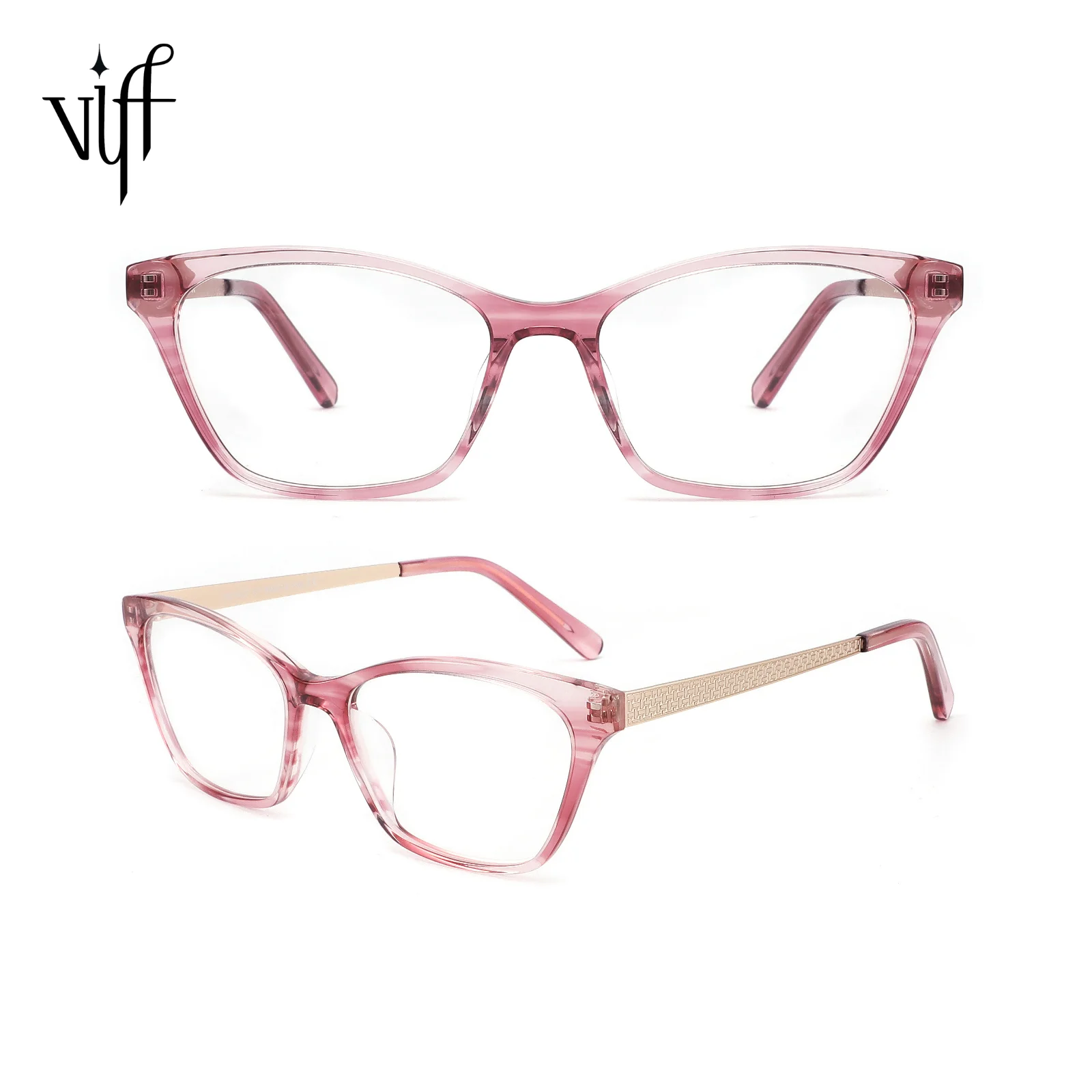 

VIFF HA1007 New Trendy OEM Wholesale Round Brand Popular Classic Designer Eyewear Acetate Optical Eyeglasses Frame