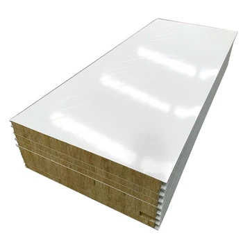 Stainless Steel Rock Wool Sandwich Outer Wall Panel / Ceiling Panel ...