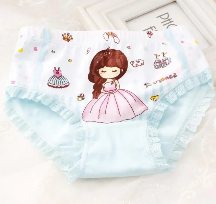 

4 Pcs/lot New Children Cotton Panties Girls Underwear Cute Cartoon Printed Baby girls Kids Boxers Briefs Soft Panties for Girl