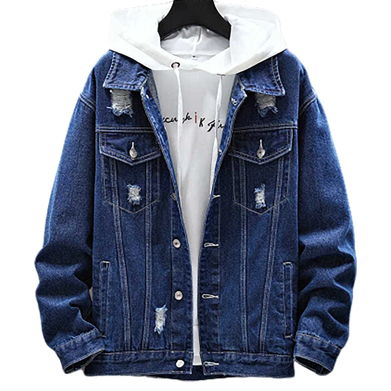 

Denim jacket men's new spring and autumn Korean version of the trendy handsome student casual jacket men's autumn coat