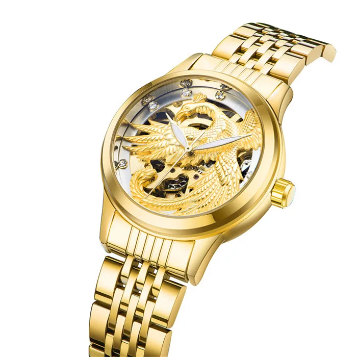 

Factory Wholesale Luxury3D Eagle Wristwatch Automatic Watch Movement Ladies Watch, Optional