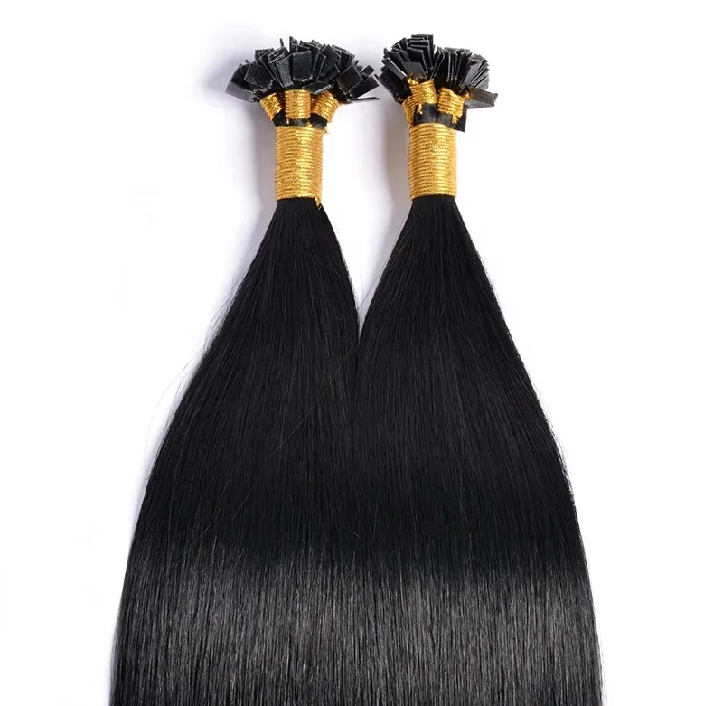 

Hot Sale Dropshipping 100% Brazilian Cuticle Aligned Virgin Hair Cuticle Remy Flat Tip Human Hair Extension