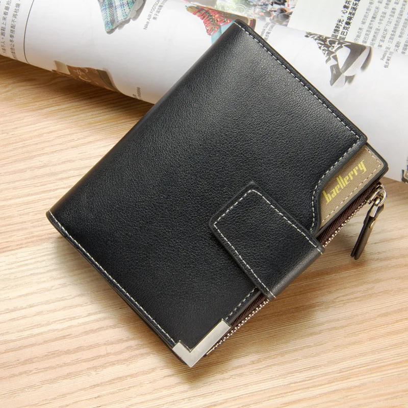 

Baellerry brand Wallet men leather men wallets purse short male clutch leather wallet mens money bag quality guarantee, 3 color for choice