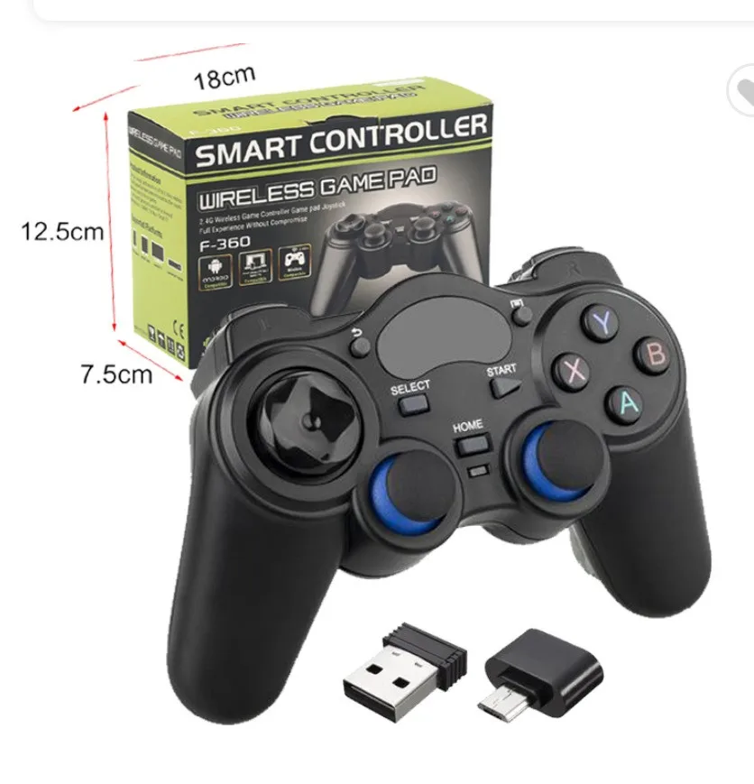 

2.4G Wireless Game Controller Gamepad for PS3 Android TV Box Smartphone Tablet PC Fire TV (black)
