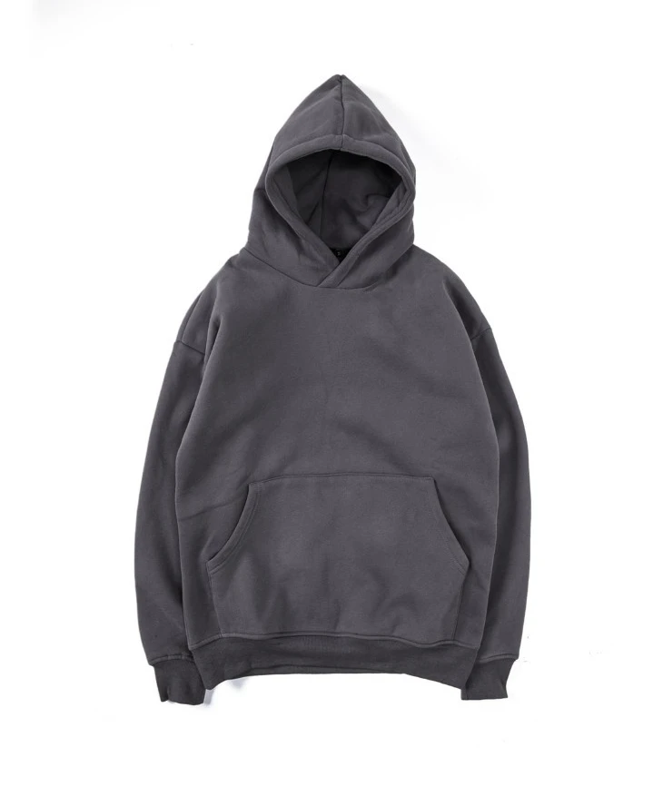 

premium oversized hoodie custom logo blank thick men heavy 100% cotton no drawstring plain blank pullover hoodie without string, Customized color