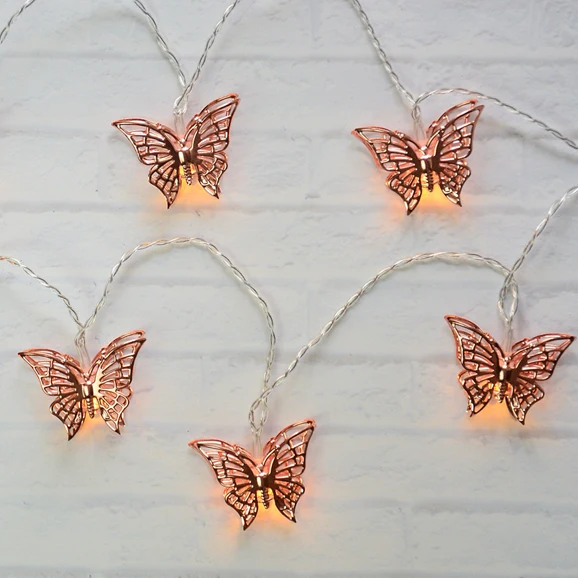 Navidad Decorations LED LightBest Selling Home Decoration Warm White Led Butterfly Fairy Lights