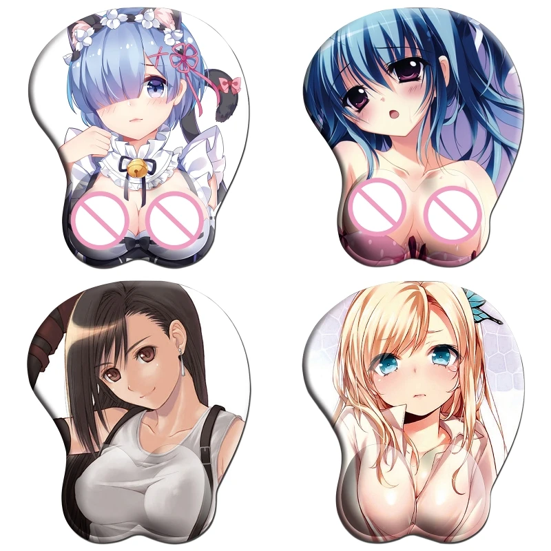 

Creative Cartoon Anime 3D Sexy Chest Silicone Mouse Pad Wrist Rest Support