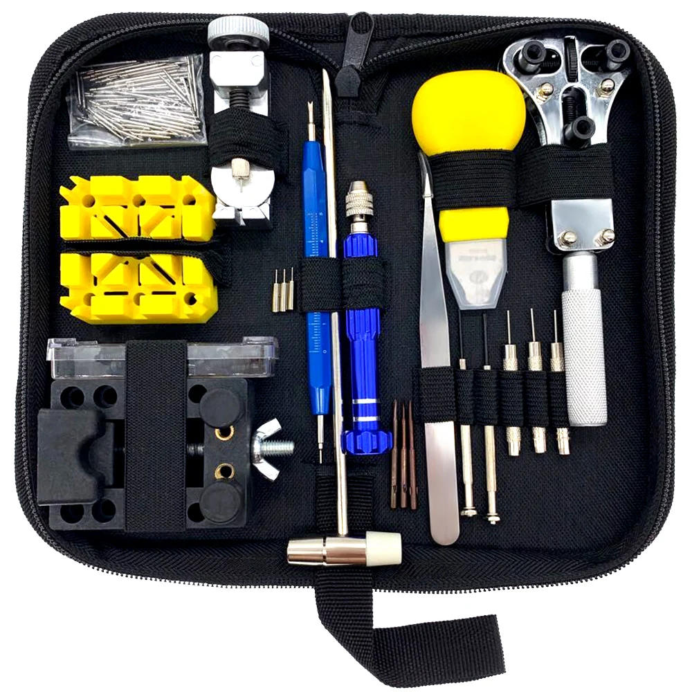 

Professional watch maintenance tools set watch tool 148pcs watch repair tool kit, Black/blue/golden