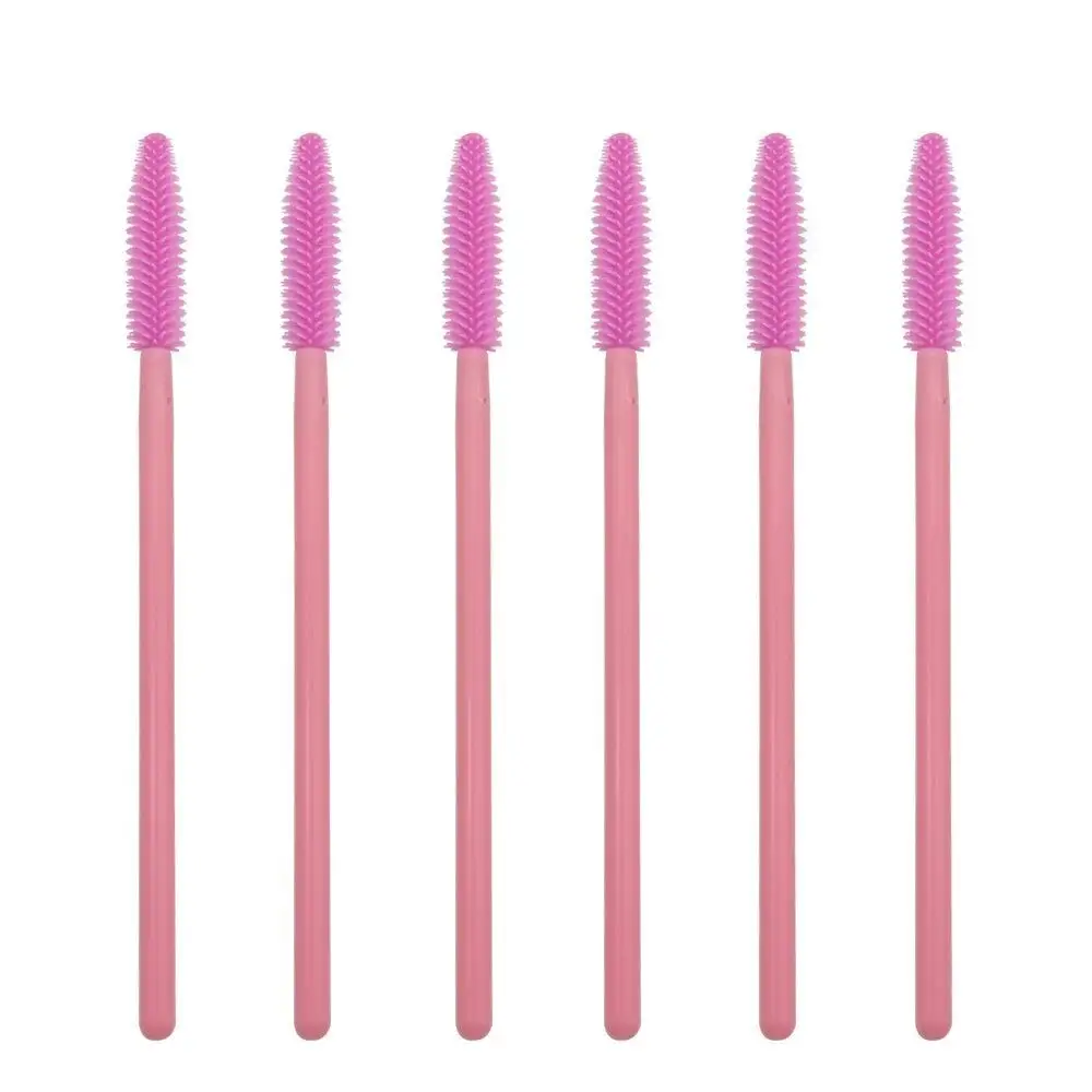 

Wholesale Different Color Disposable Silicone Mascara Wand Eyelash Extension Brush Plastic Handle Custom Packaging, Red,pink,purple,blue,yellow