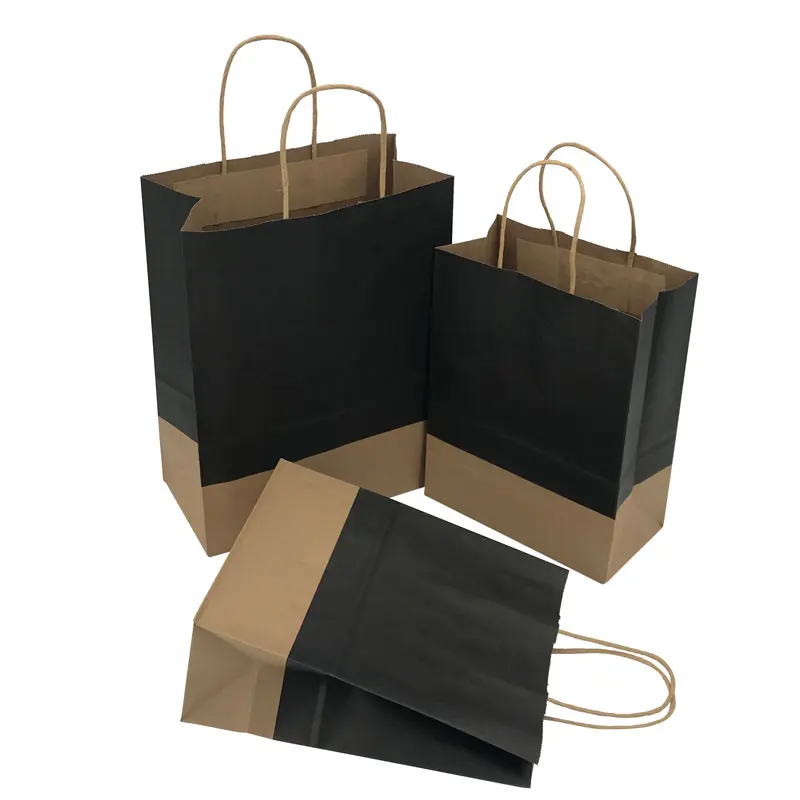 

Lipack Custom Takeaway Carry Brown Kraft Party Paper Bags Waxing Craft Paper Bread Bakery Food Bag