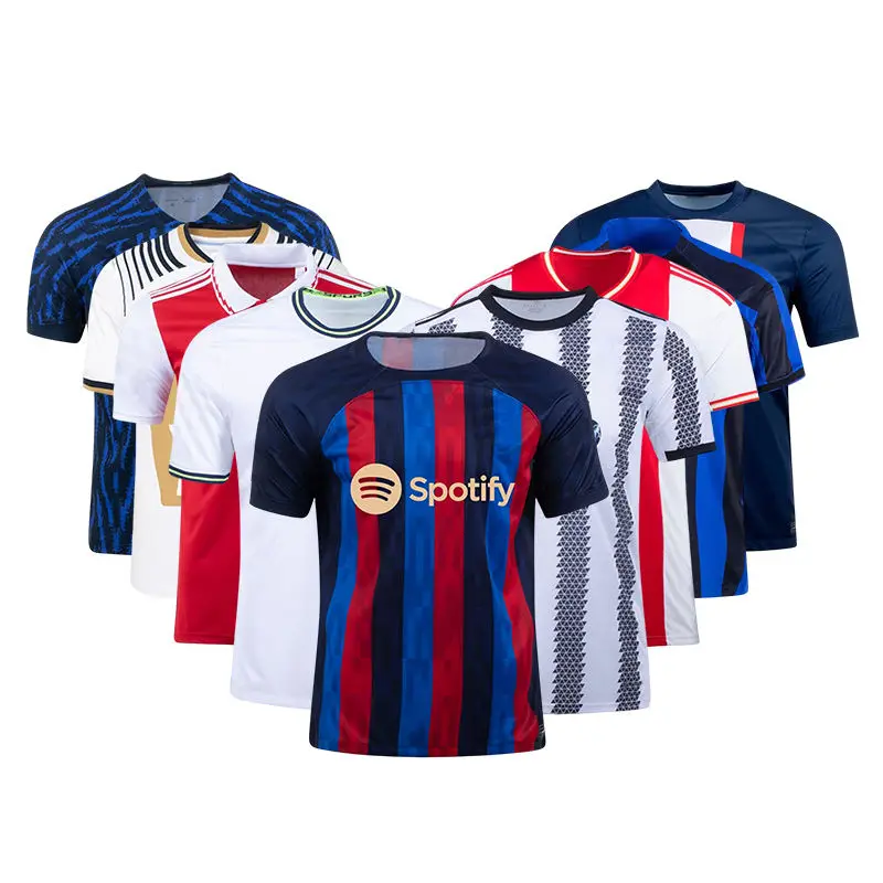 

Custom 22 23 New Season Quick Dry Jersey Football Shirt Men Clothes Uniform Sublimation Soccer Jersey Set Kits Soccer Wear