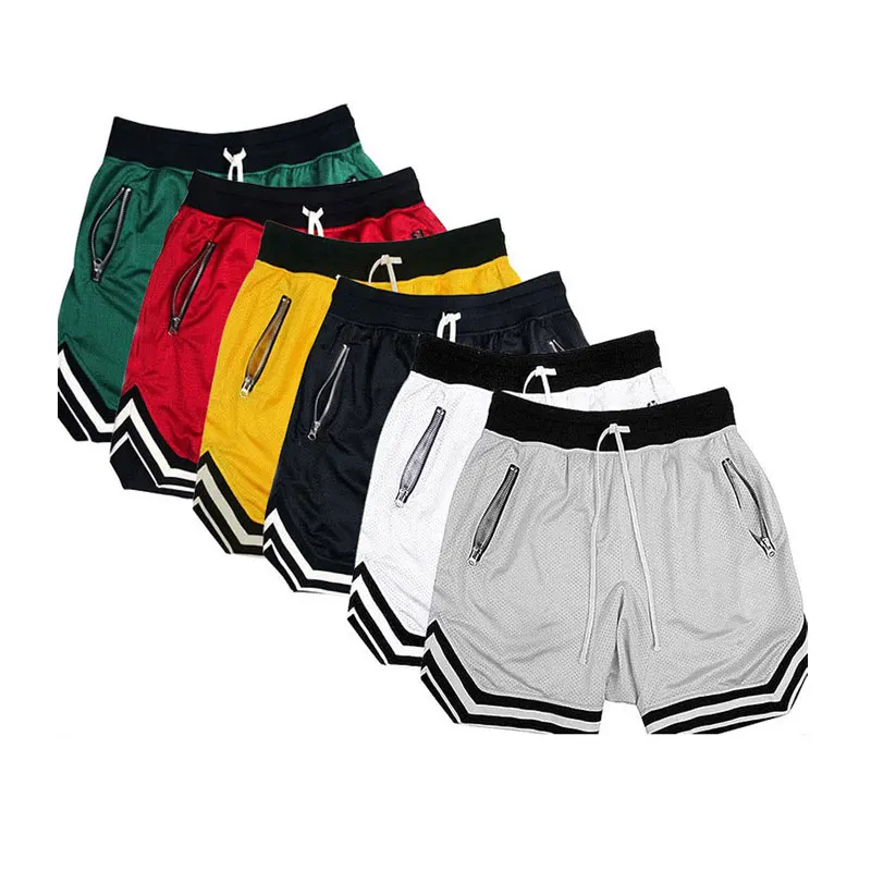 

Manufacturer customized men's summer quick-drying muscle fitness sports shorts breathable casual basketball pants