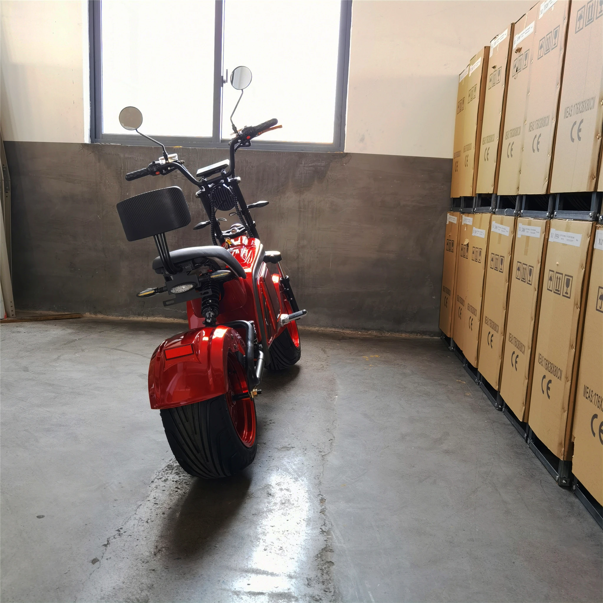 

Good Quality EEC/COC Road Legal Model HL-3.0 3000W Electric Scooter Citycoco For Adults
