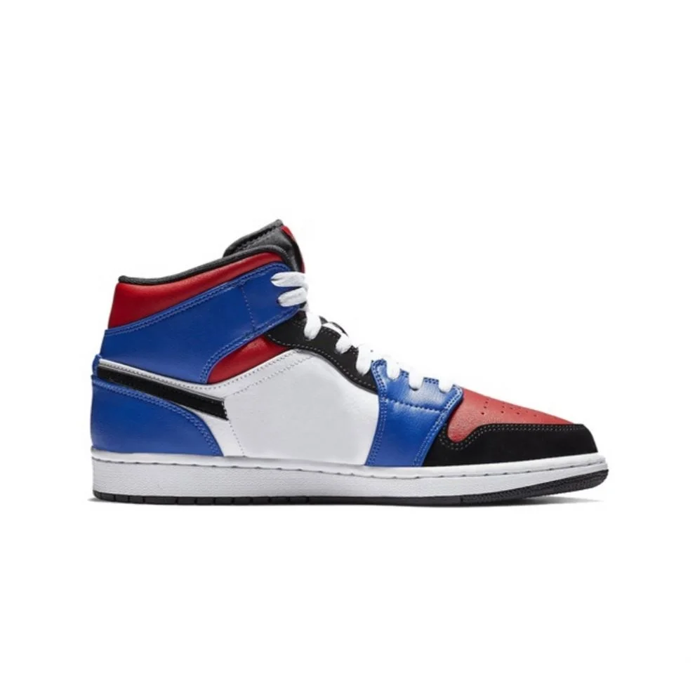 

aj 1 mid hook Retro blue men's women's fashion casual sports basketball running zapatillas shoes sneaker -xmdylan