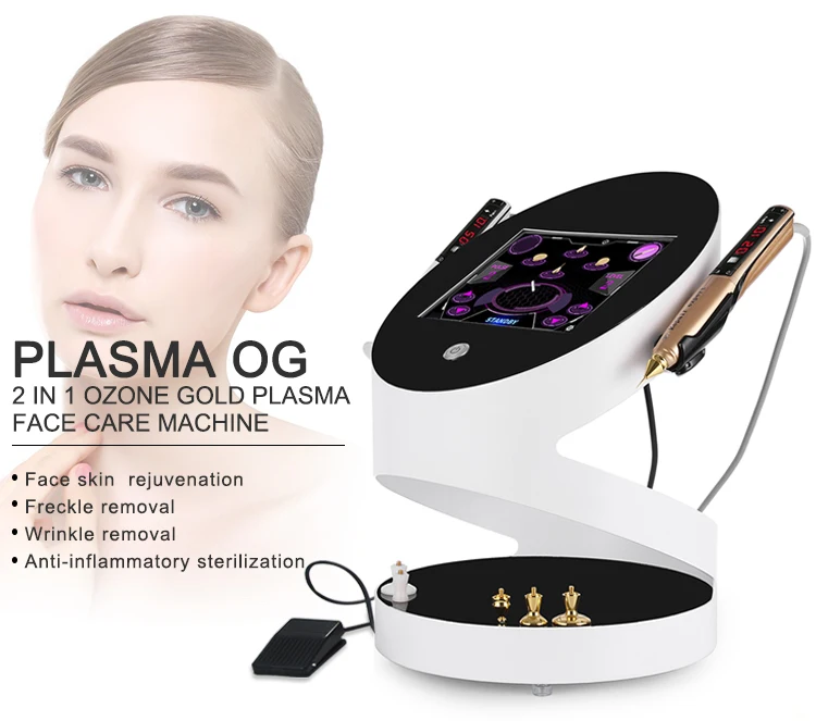 

2 in 1 plasma pen for skin tightening, wrinkle removal, cold plasma shower for acne treatment