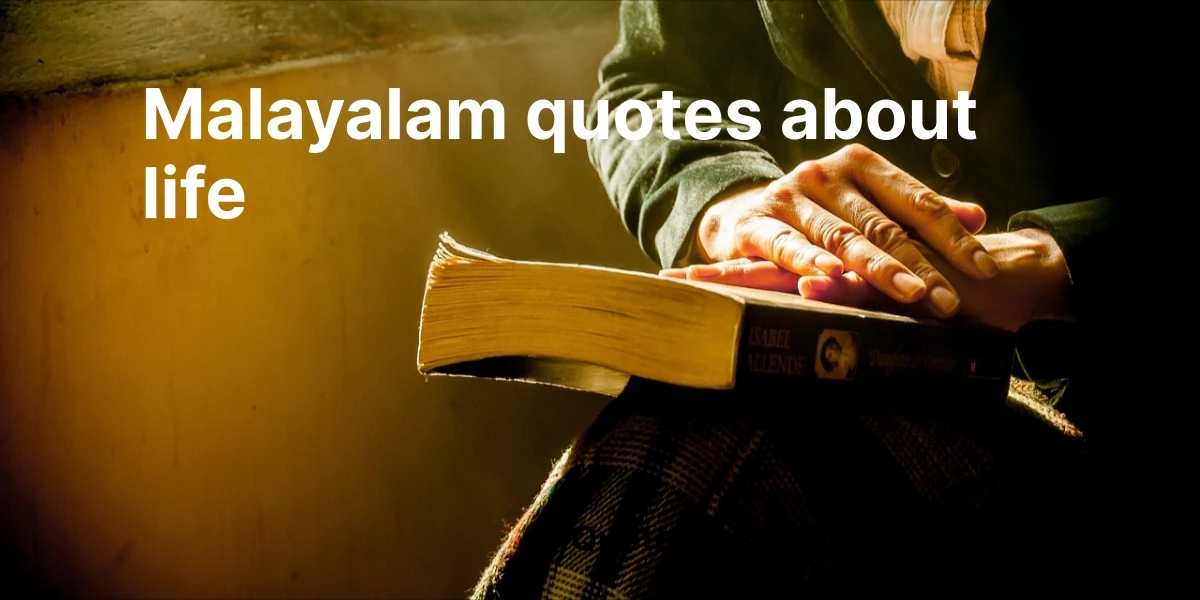 malayalam quotes about life