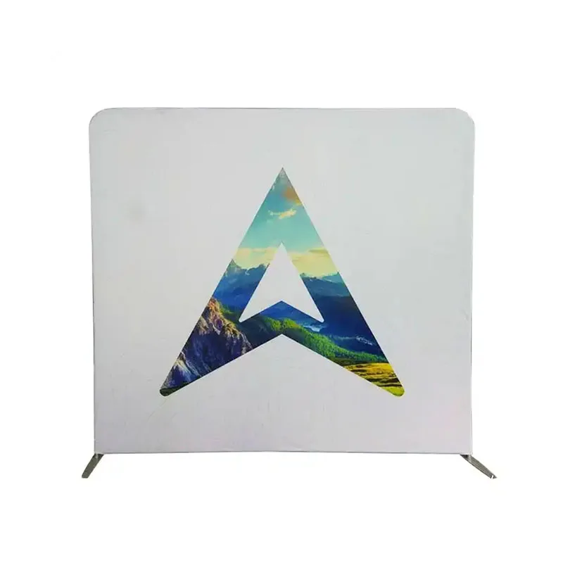 

Custom foldable fabric pillowcase tension pop up backdrop display