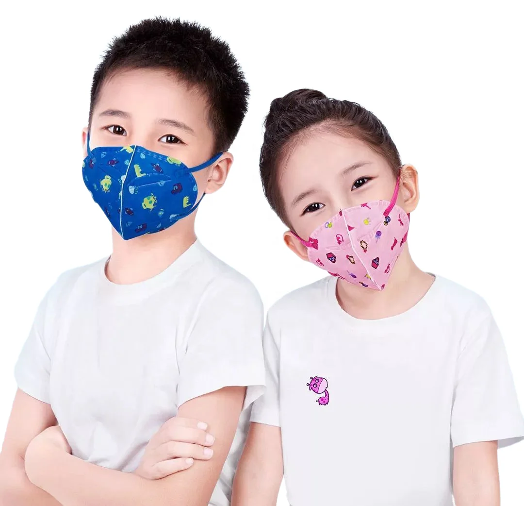
Kids face mouthmask adjustable anti dust pollution cartoon pattern gauze reusable cotton facemask for camping travel 