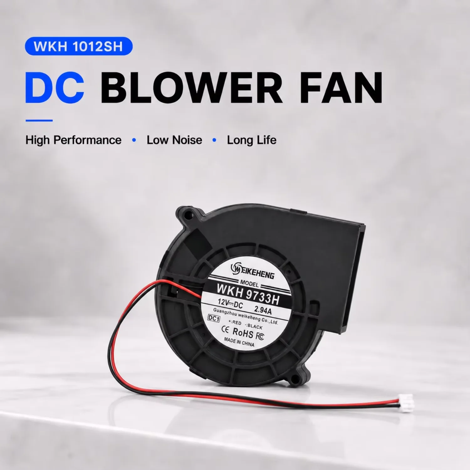 Brushless Blower, 97mm, 12V, Centrifugal, WKH - detail 2