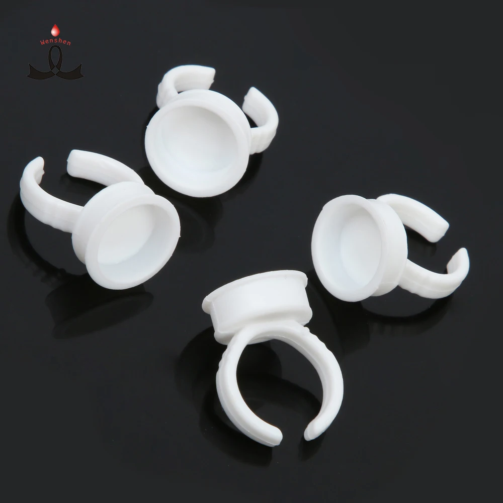 

Tattoo Accessories Silicone White Color Disposable Tattoo Ink Cup Disposable Ring Cup