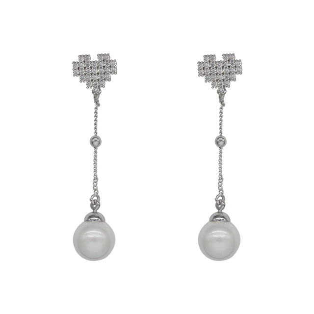 

Gold Plated Earring Circle Pearl Drop Earring for Women Gift Anniversary S925