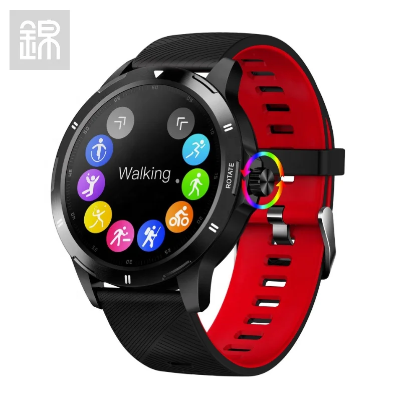 

JY-Mall K15 Android Smart Watch 1.28 IPS Full Screen Temperature Heart Rate Call Remind IP67 Popular Fashion Sport Men Bracelet, 6colors