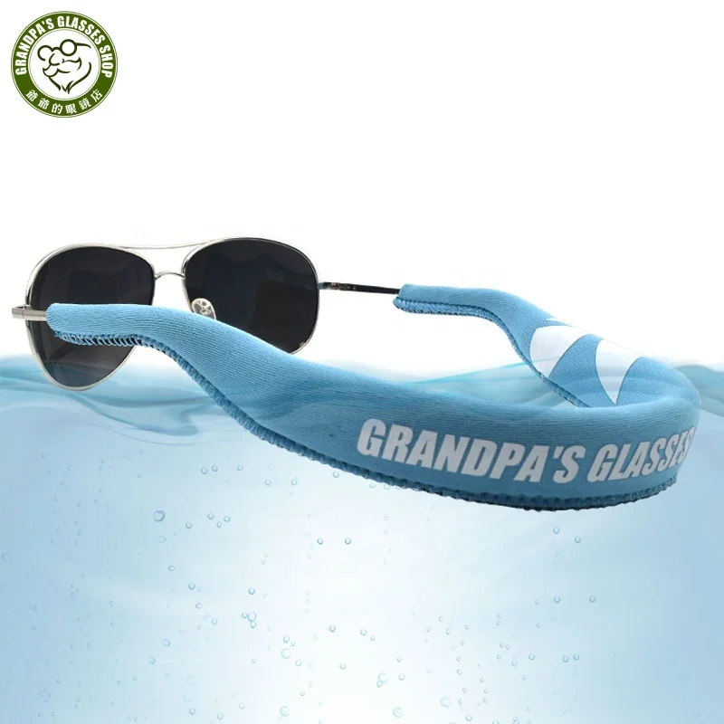 

Factory Custom sunglass straps adjustable water sports floating eyeglass cords waterproof Neoprene sunglasses holder strap, Black /red /sky blue / fruit green