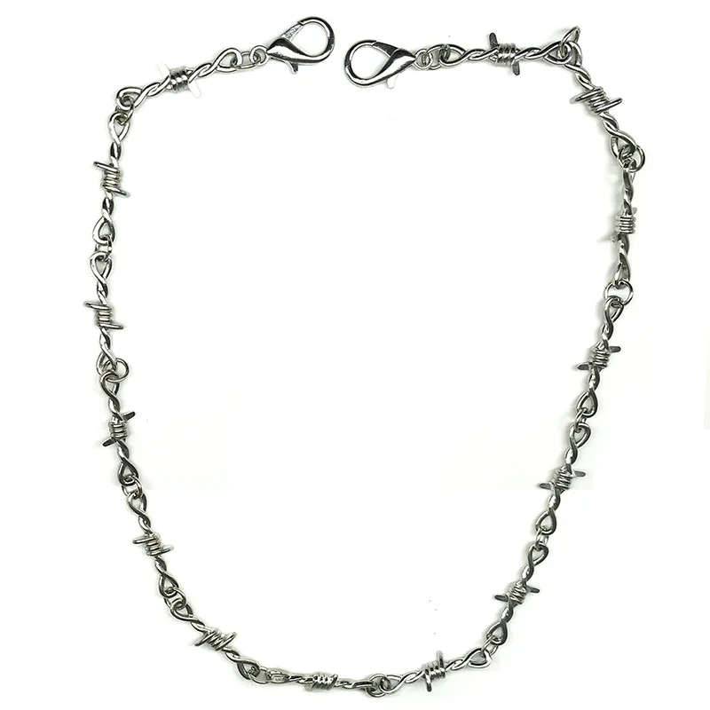 2019 New Multi-Purpose Thorns Bramble Chain Instagram Design Punk Pants Chain Thorn Necklace Manufacturers