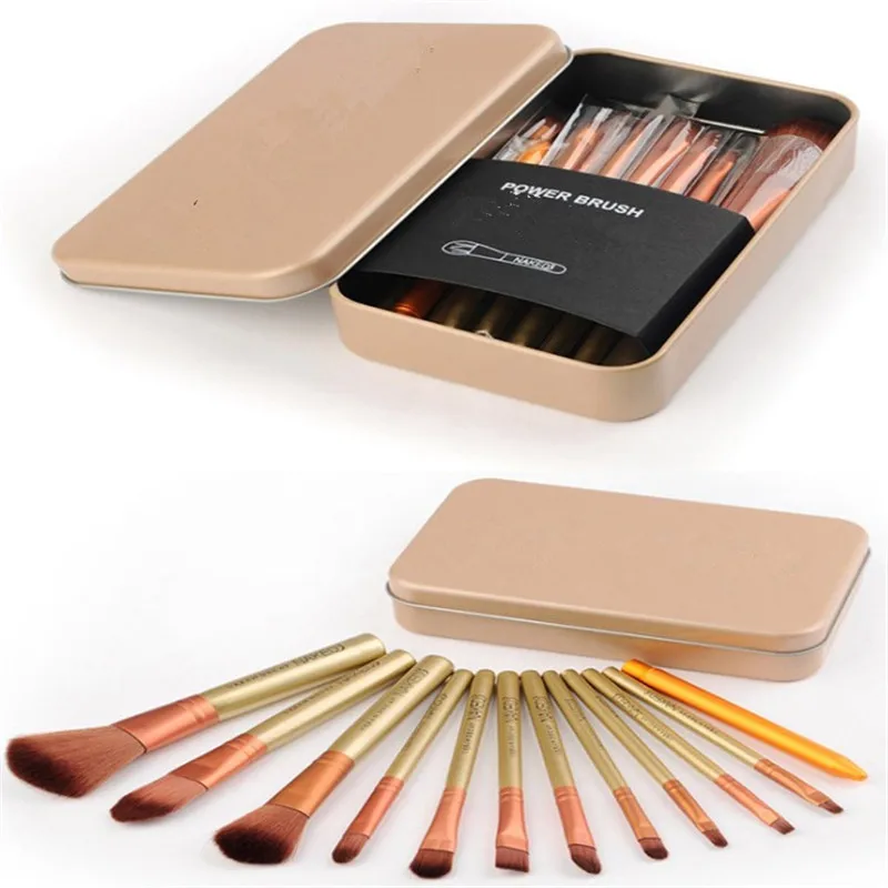 

Wholesale Generation 12 Makeup Set Brush NAkED3 Gold Portable Set Brush Beauty Makeup Cosmetics Tools