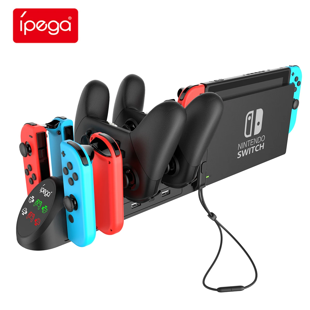 

Hot selling 6 in 1 game accessories suitable for all kinds of equipment Nintendo Switch charger base wholesale